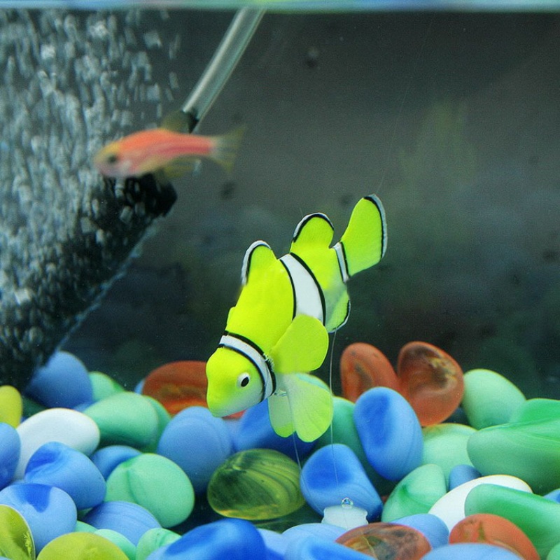 Artificial Plastic Fish Toy Fish Tank Aquarium Ornament Home Garden Pond Decor eBay